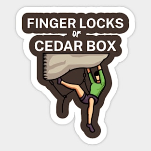 Finger locks or cedar box Sticker